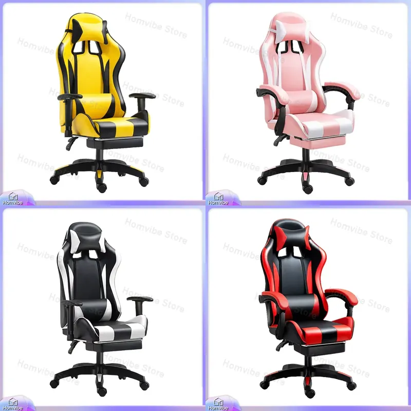 Esports & Gaming Optics Gmbh - Ergonomischer Gaming-Stuhl mit Lendenwirbelstütze und Kopfstütze,