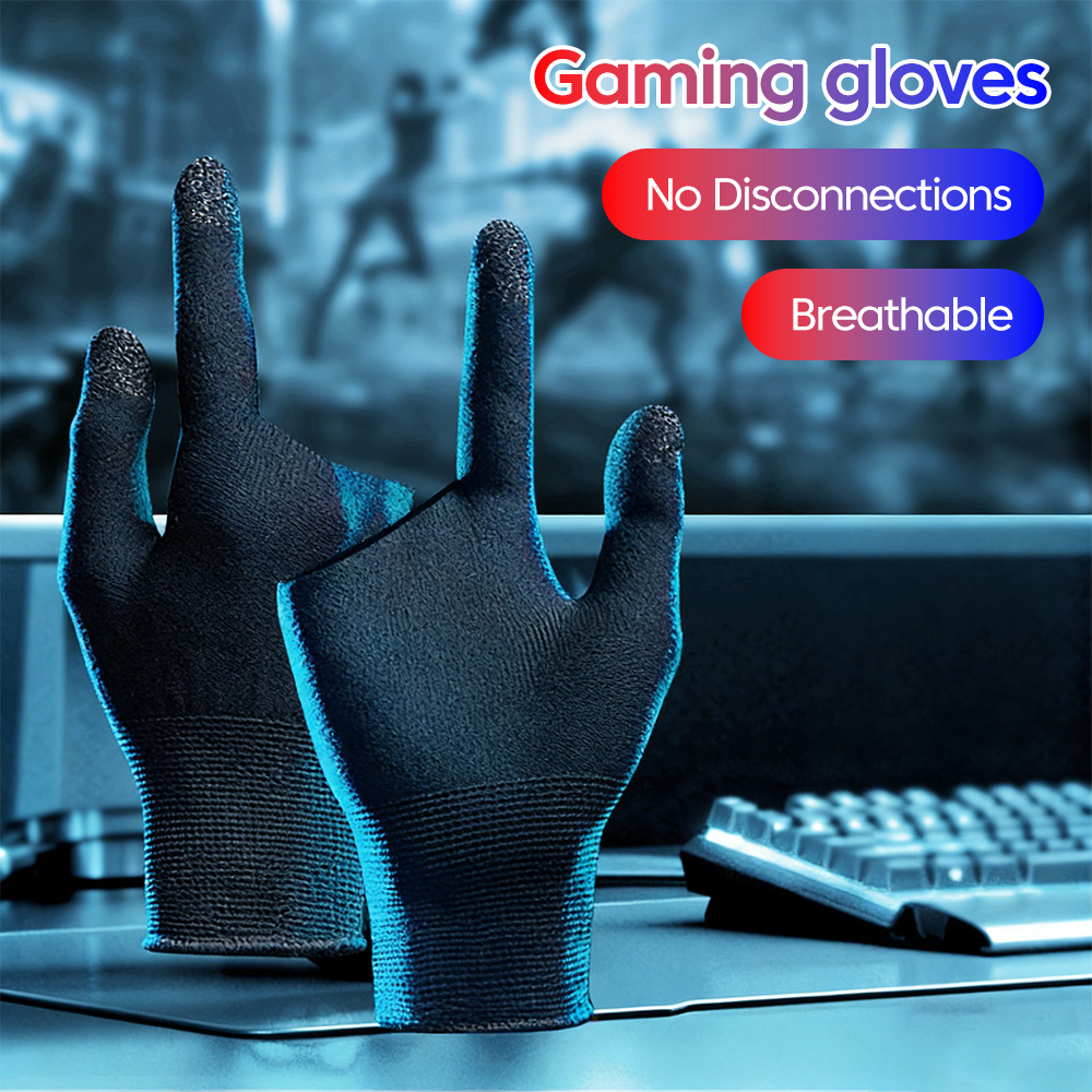 Esports Gaming Gloves - E-Sports Gaming Rutschfeste Handschuhe 24-Nadel Silberfaser
