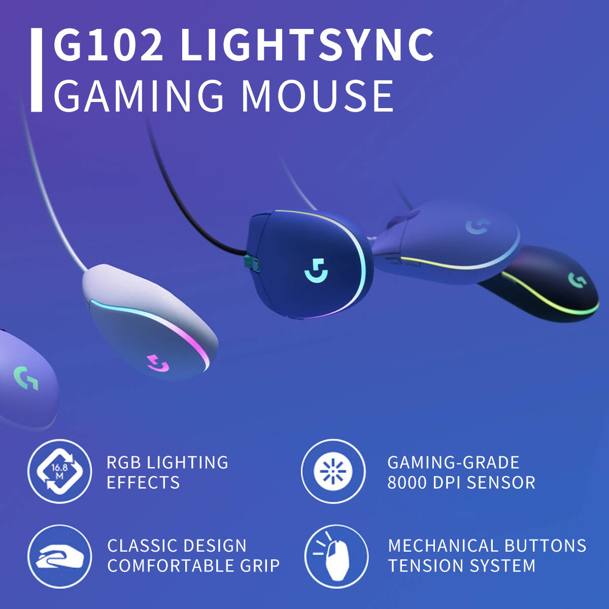 Logitech G102 Prodigy Gaming-M – Esports Gaming Tournaments Bewertung und Preis