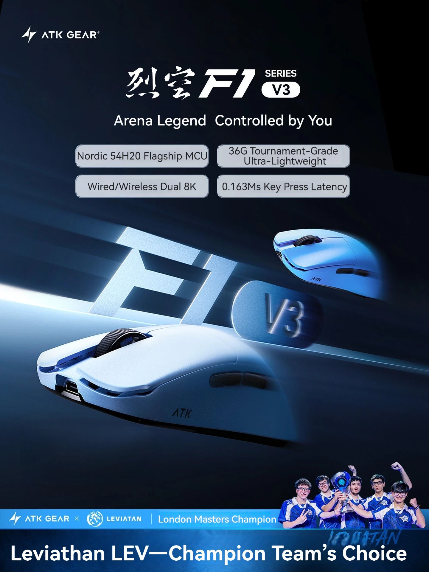 ATK F1 V3 Ultimate 8K Kabellos – Esports Gaming Brands Bewertung und Preis