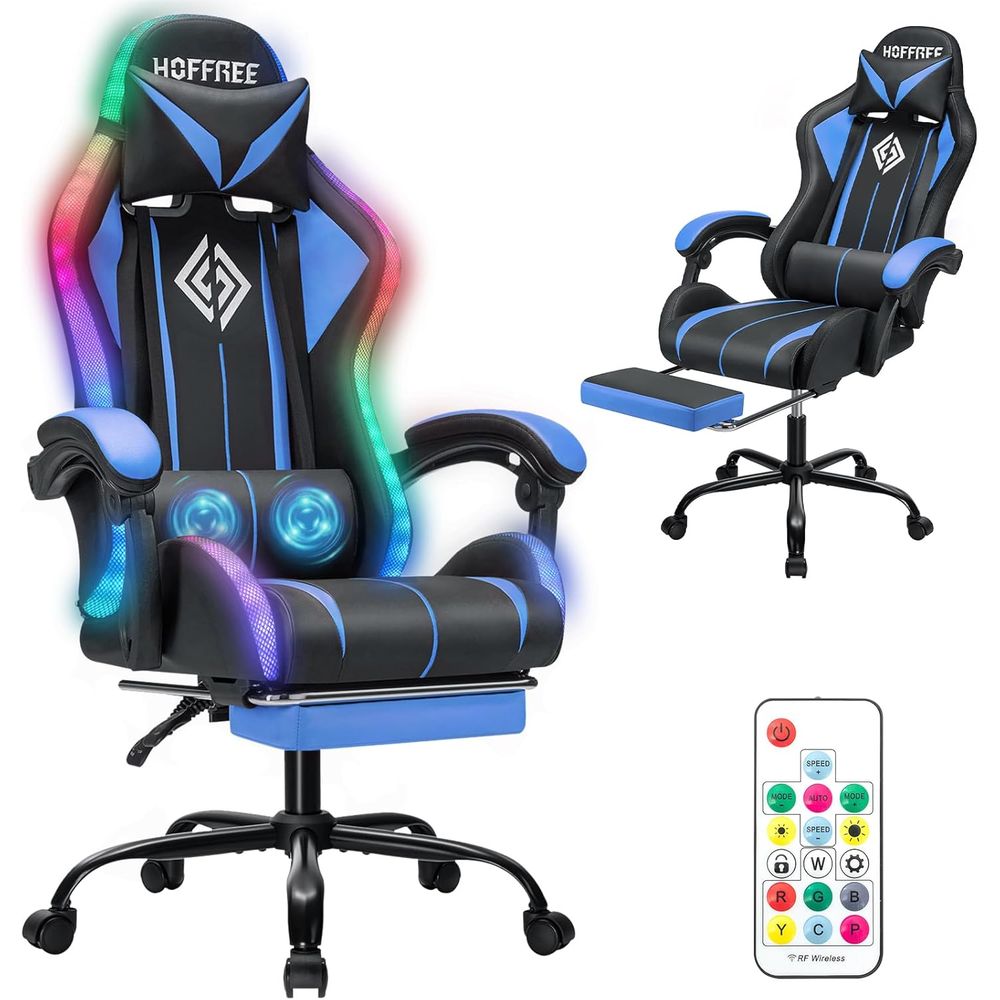 LED-Gaming-Stuhl mit Massage R – Rgb Gaming Chair Bewertung und Preis